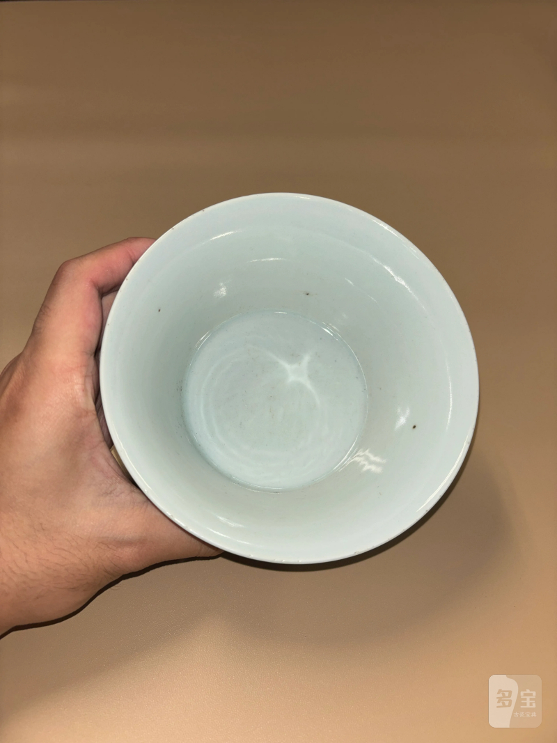 清嘉庆 斗彩花卉纹马蹄碗 - 图7
